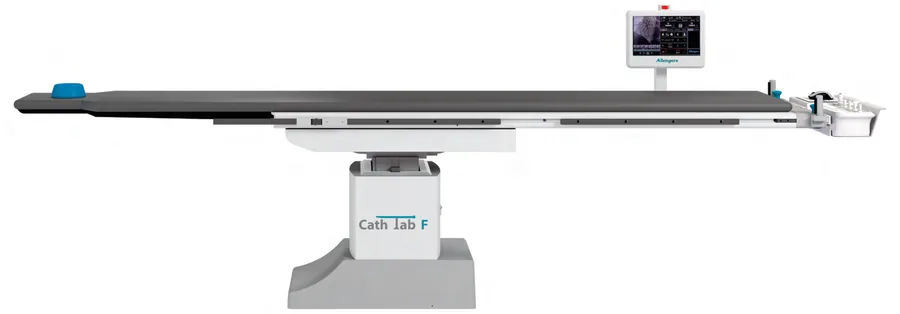 Patient table with table-side touch monitor